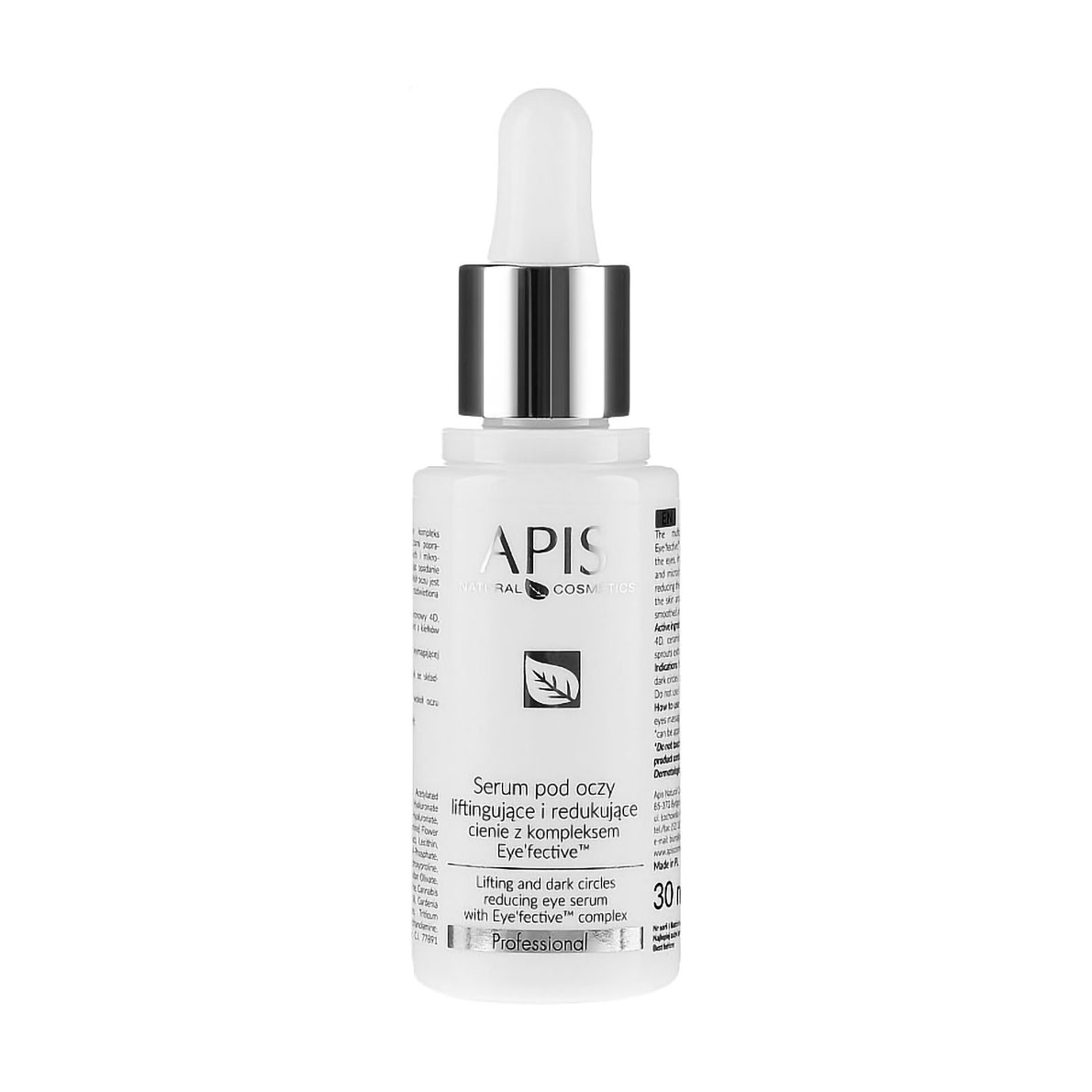 Сироватка для шкіри навколо очей Apis Natural Cosmetics Professional Eye Serum проти темних кіл, 30 мл